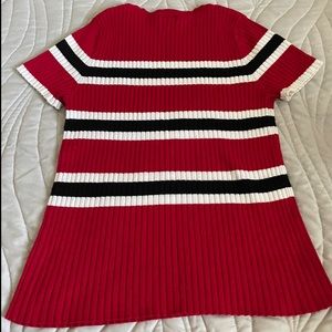 Red Thick Cotton Sweater Shirt